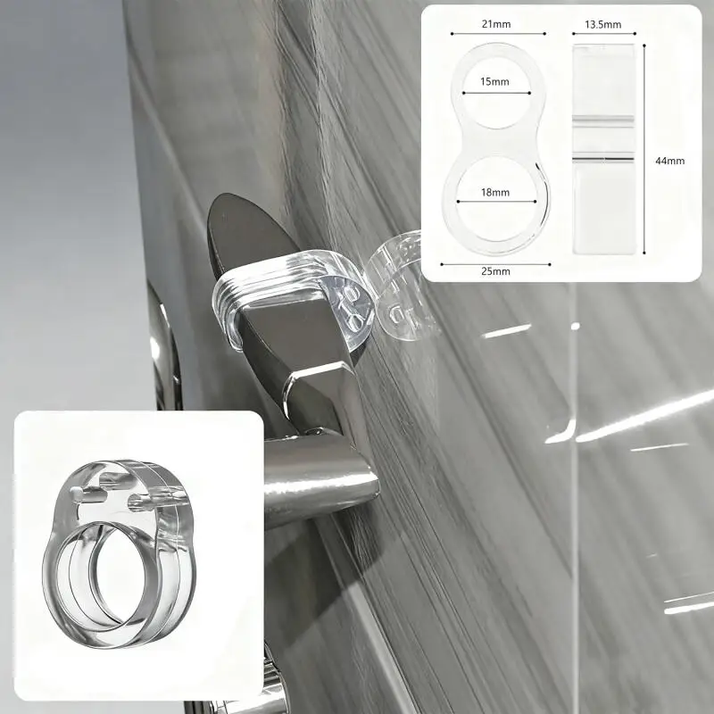 5Pcs Door Stop Bumpers PVC Door Handle Buffer Wall Protection Pad Anti-Collision Guard Shockproof Rings for Furniture Doorknob
