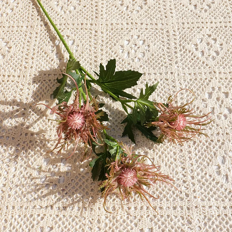 Neue künstliche Stachelknollenblumenzweige aus Kunststoff für Hochzeits- und Partydekorationen, Kunstblumen für Raumdekorationen – Detail 8