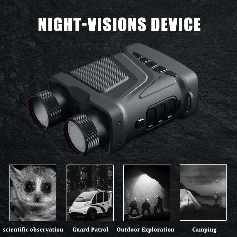 กล้องโทรทรรศน์ HD กล้องส่องทางไกลอุปกรณ์ Night Vision อินฟราเรด 5X ซูมแสงดิจิตอลการล่าสัตว์ความมืดเต็มรูปแบบสําหรับการสํารวจกลางแจ้งและกลางคืน