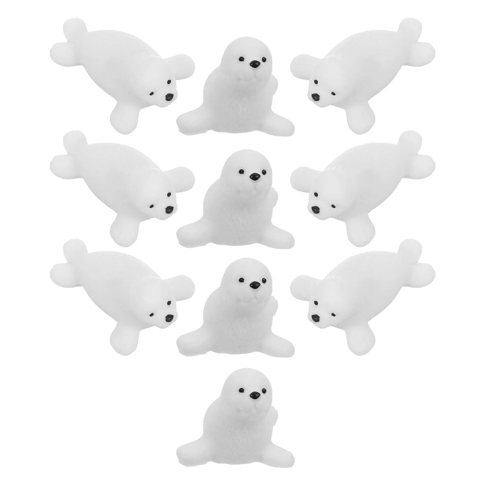 10Pcs Mini Resin Animals Micro Landscape Decor Hand Painted Realistic Figurines for Terrarium Aquarium