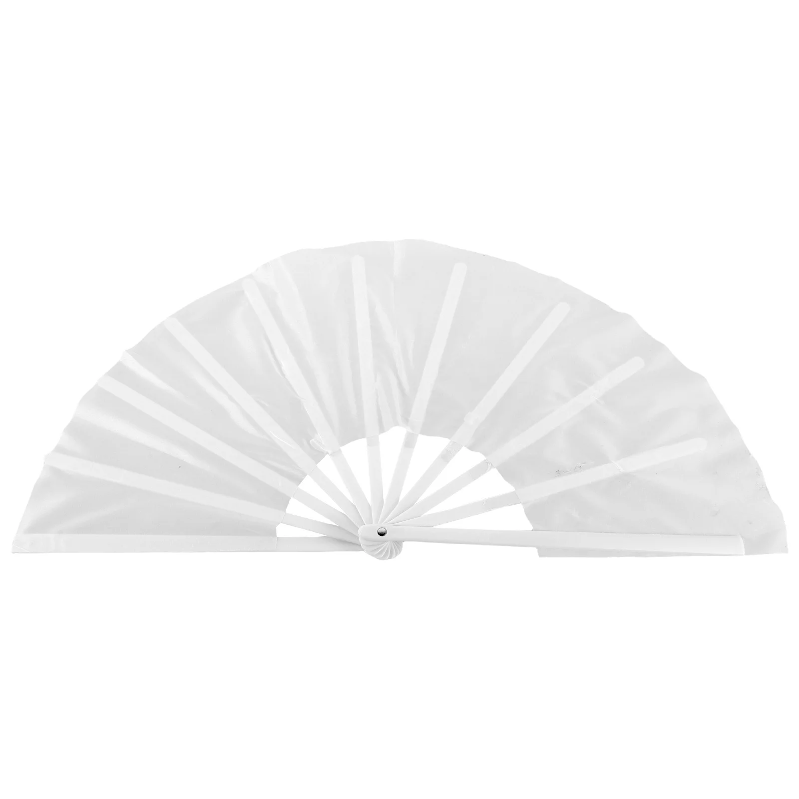 

Large Chinese Fan Folding Hand Fan For Dance Performance Festival Wedding Decoration Lightweight Diy Blank Polyester