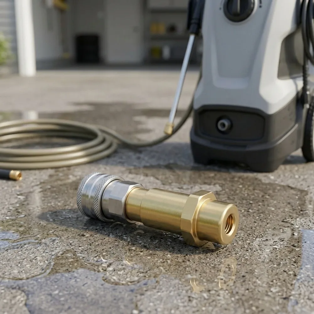 1/4 Inch Quick Connect Adapter For Karcher K=Series Pressure Washers K2-K7 Connector For Foam Cannon=Nozzle Wand Up To 4000 PSI