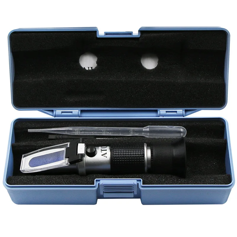 Vodka Whisky Alcoholmeter In Box Hand Refractometer Wine Beer Alcoholmeter Tester Concentration Meter