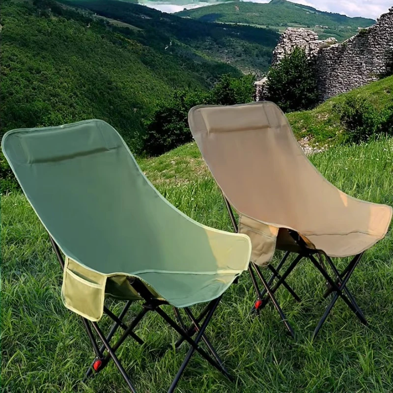 

High Backrest Camping Chair Lightweight Folding Portable Camping Chair Travel Stool Assentos De Acampamento Sports Entertainment
