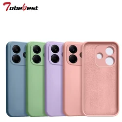 For Xiaomi Redmi 14C 13C Note 14 Pro Plus 4G 5G Liquid Silicone Case Shockproof Protective Soft Back Cover