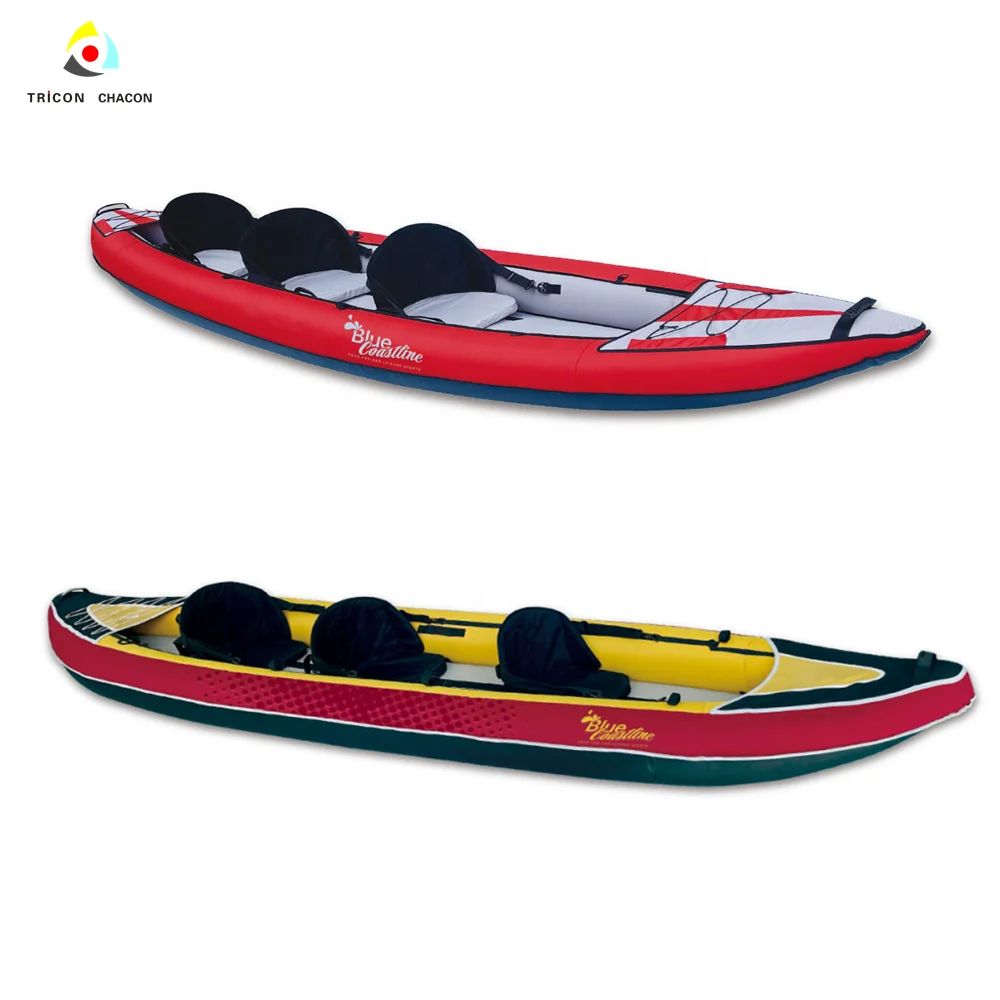 Inflatable Kayak 3 Person Kit With Oar and Pump Inflatable Green Easy Set Kayak With 1 Seatpromote sales
