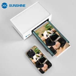 SUNSHINE C1 Mini Printer Connected to SS-890c/mini/pro/pro max 870C Y22 film cutter,customized mobile phone color film back film