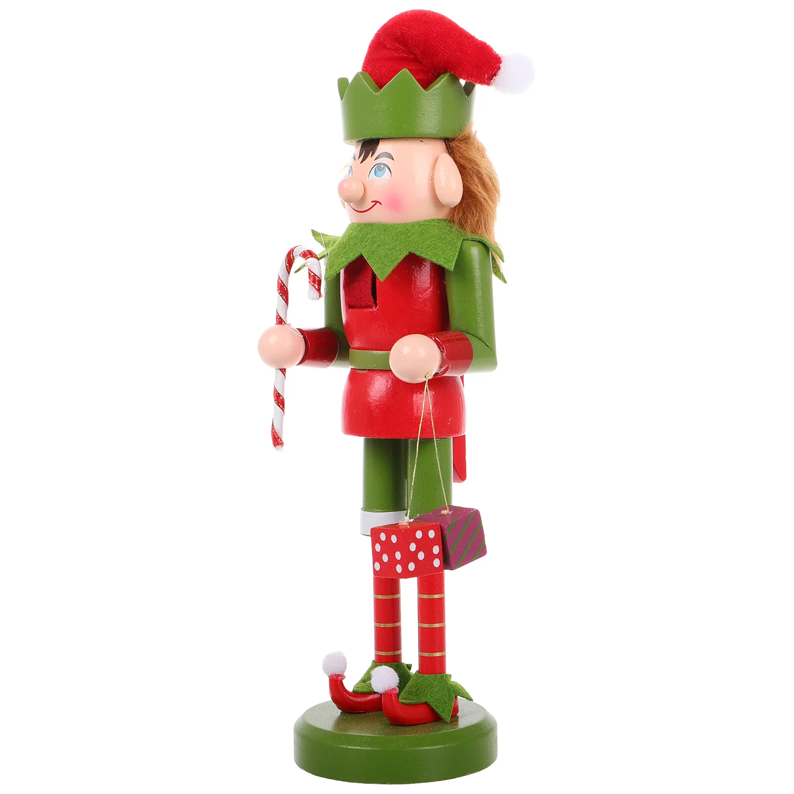 Classic Wooden Decoration Holiday Figure Small Size Traditional Figure Wooden Christmas Ornament Table Decor Christmas