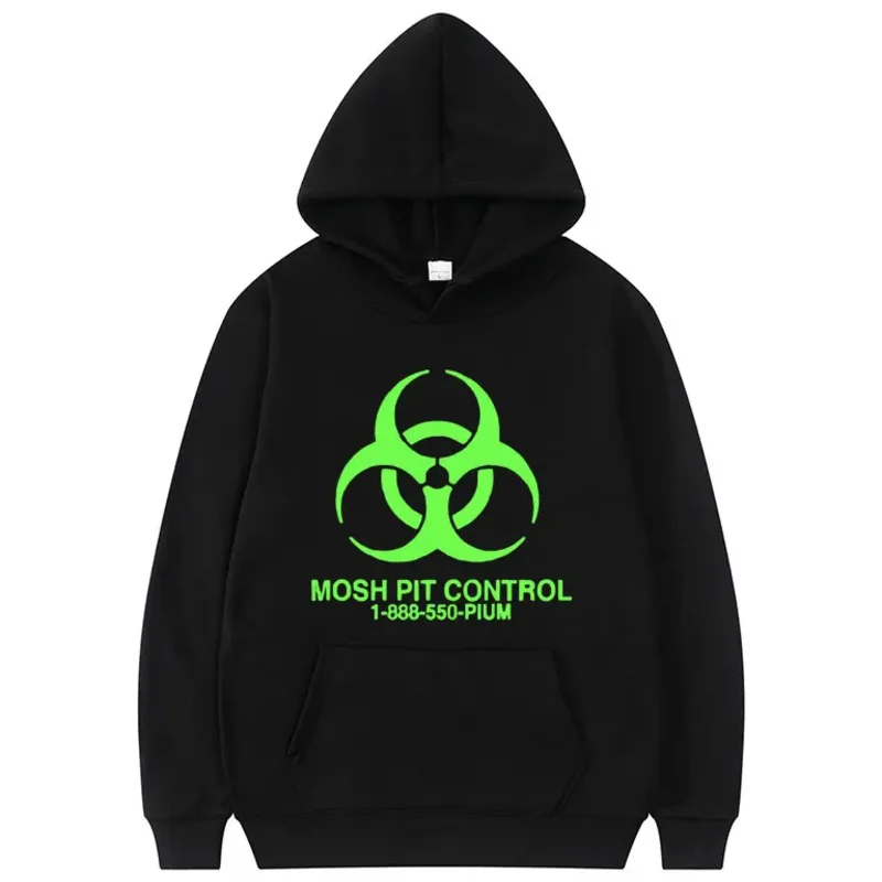 Homoxide Gang Mosh Pit Control Hoodie Men Women Hip Hop Oversized Sweatshirt Playboi Carti Opium Merch Sweatshirt HXG Clothes