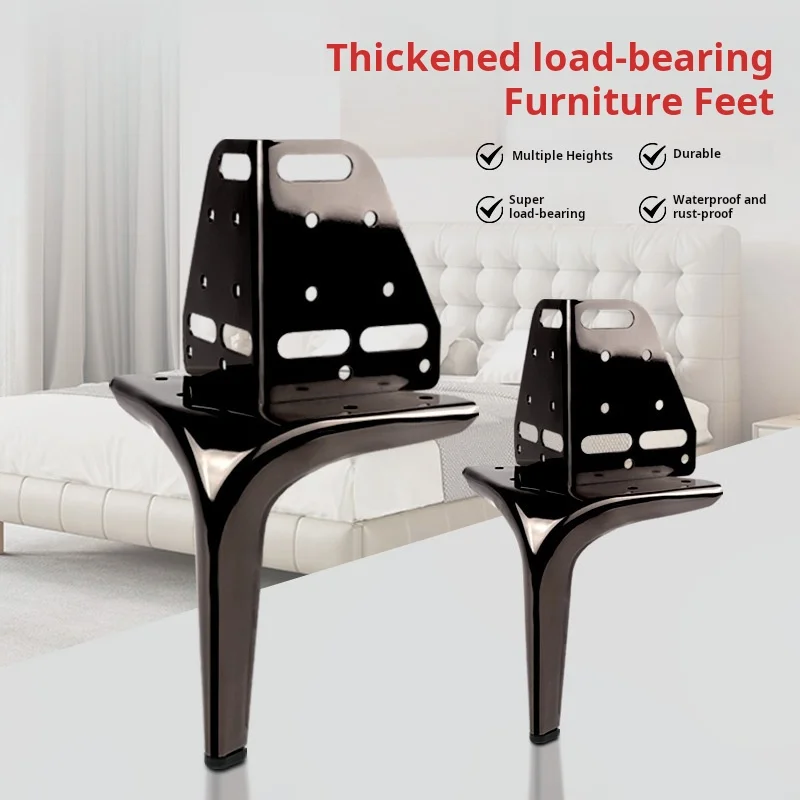 Thick Bed Leg Support Sofa Leg Metal Cabinet Foot Coffee Table Leg Furniture Cabinet Foot Extender Bed Frame Support Leg