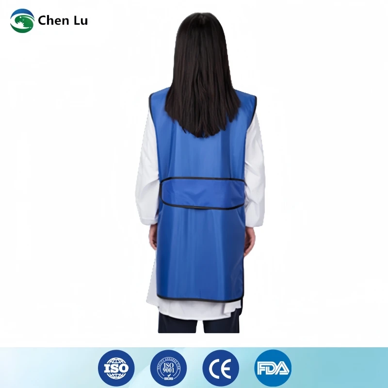 Echte x-ray schützende 0,35/0,5 mmpb doppelseitige lange Bleiweste Krankenhaus/Fabrik radiologische Schutzbleibekleidung