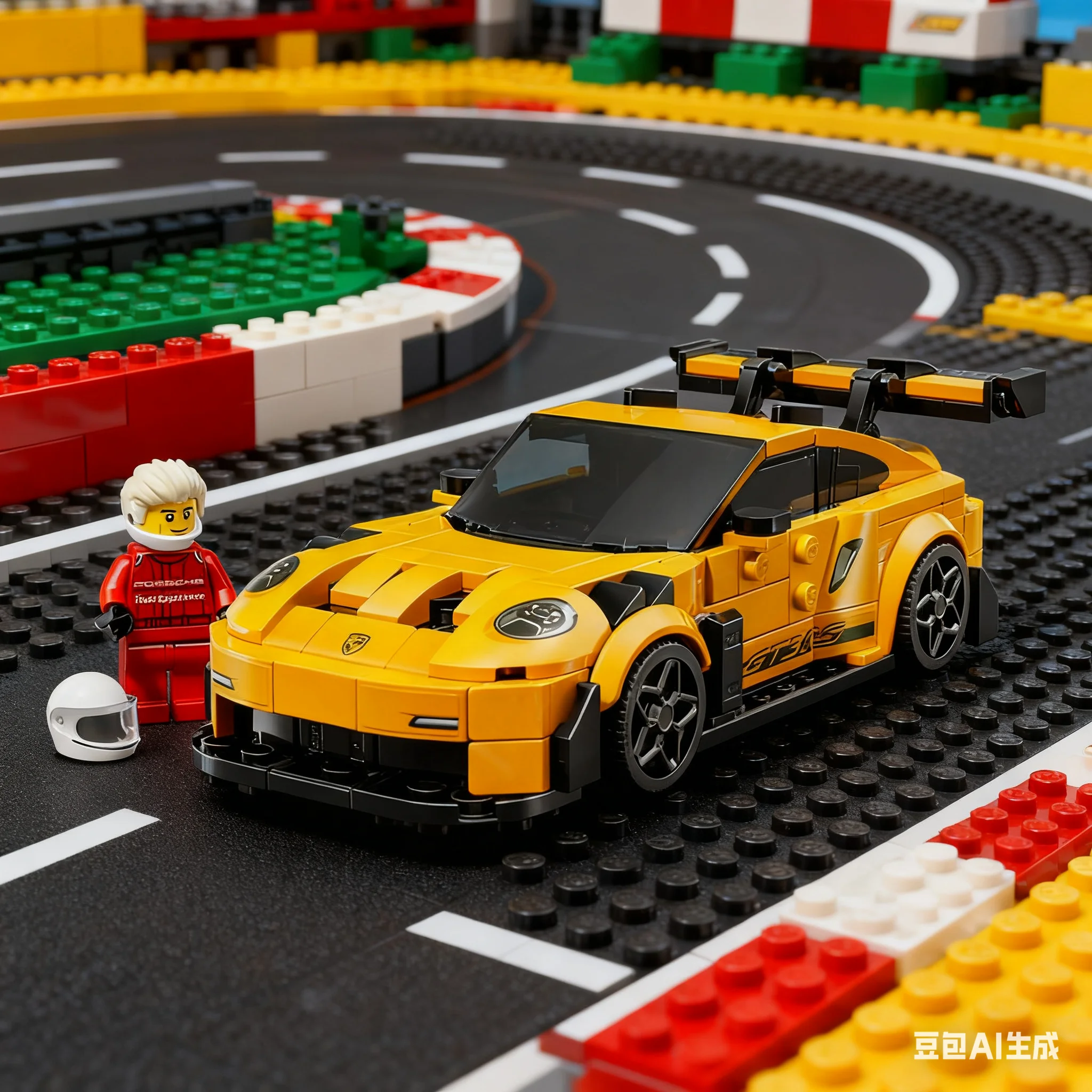 Lego Block Racing Series 77239 Porsche 911 GT3 RS Supercar Puzzle Building Blocks Regalo giocattolo per bambini