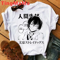 Hot Japanese Anime Bungou Stray Dogs T Shirt Men Kawaii Cartoon Osamu Dazai Graphic Tees Unisex Harajuku Tops T-shirt Male