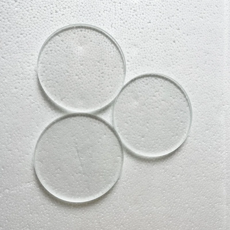 

Диск из боросиликатного прозрачного стекла, диаметр 40–130 мм, толщина 8 мм, эркер ± 1 мм