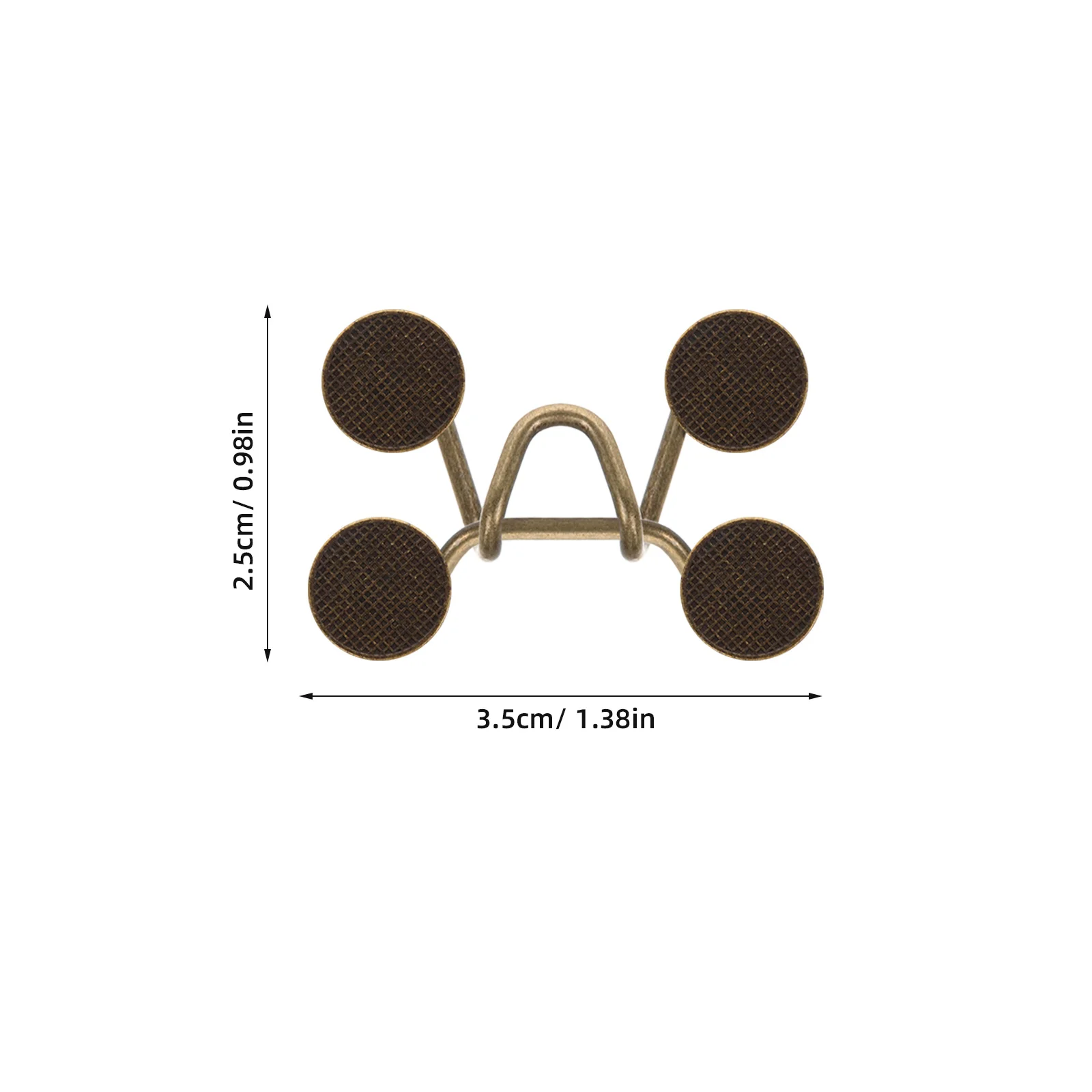3 مجموعة قابل للتعديل بانت الخصر المشدود لا خياطة انفصال الخصر مشبك موسع للجينز التنانير مشبك معدني أسود فضي النحاس #2