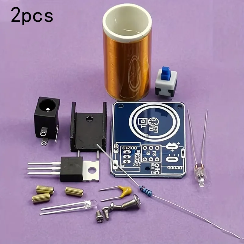 Mini-Tesla-Spulen-Kit, BD243, DIY-Elektronikprojekt, Handlötübung, keine Batterie erforderlich, kein Laser für Bastler
