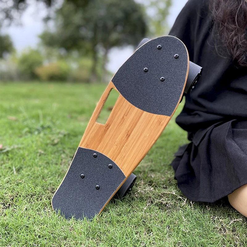 Travel Mini Skateboard Bamboo Single Rocker Small Fish Board Portable Four-Wheels Children Adult Teens Brush Street Highway IE07