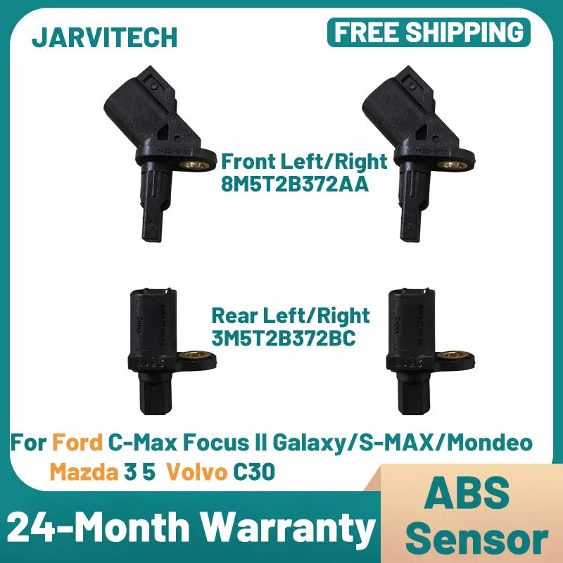 

ABS Wheel Speed Sensor 8M5T2B372AA 3M5T2B372BC For Ford C-Max Focus II Galaxy/S-MAX/Mondeo Mazda 3 5 Volvo C30 C70 S40 V50