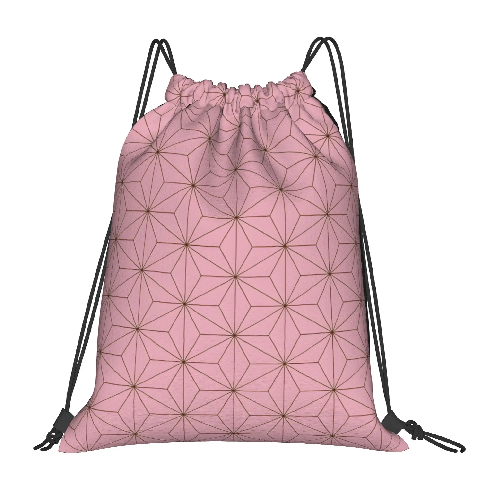 1 pc Nezuko Cloths Demon Slayer Anime Portable Shopping Drawstring Bags Storage Backpacks