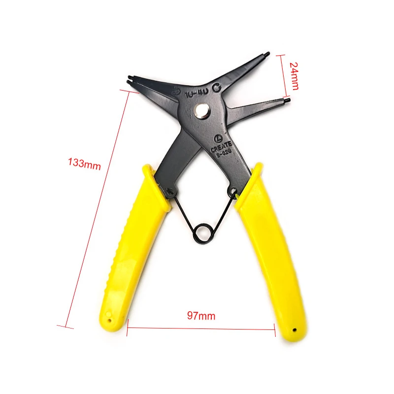 Circlip Pliers Internal External Card Dual Purpose 2-In-1 Multi-Functional Retaining Ring Pincers Repair Hand Tools Car Tool