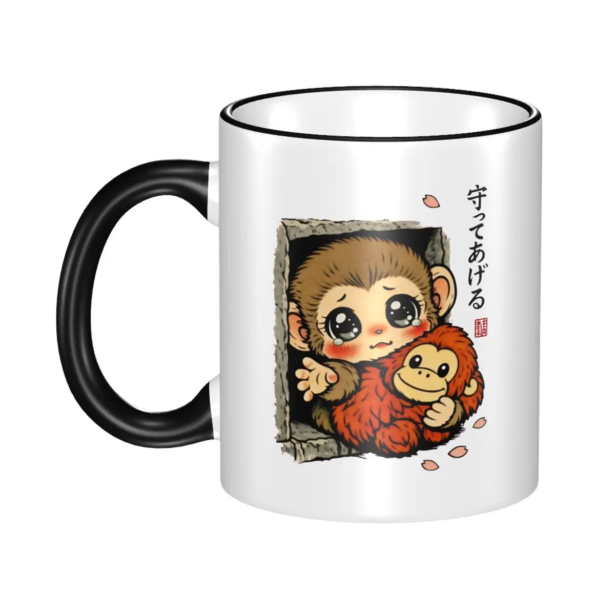 

Cute Cartoon Punch Monkey Merch Coffee Mugs Funny Cup Gift