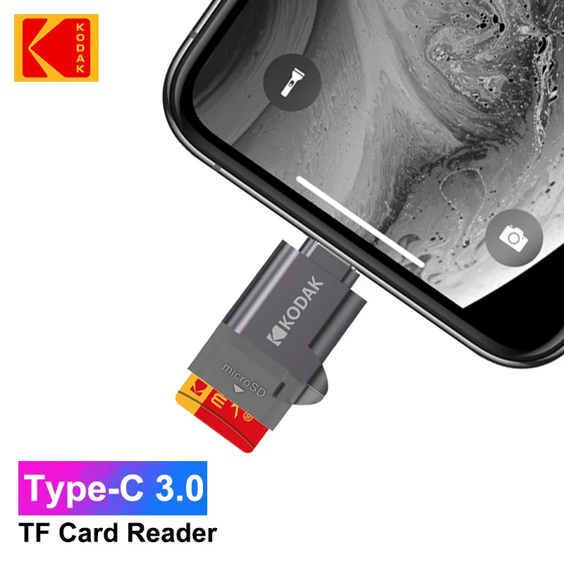 Kodak Type-C 3.0 MicroSD Card Reader C100 High-speed Transmission