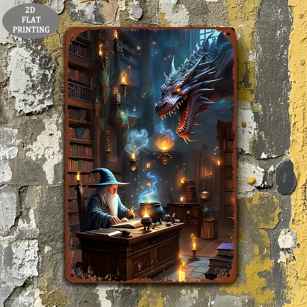 1 unidad de obra de arte exquisita de hojalata con temática de Harry Potter y Hermione Granger, decoración de pared de regalo con licencia oficial, decoración del hogar