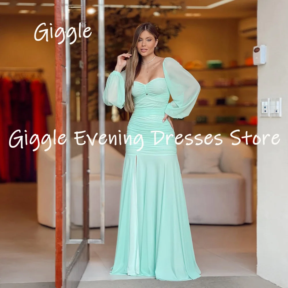 

Giggle Chiffon A-line Sweetheart Ruffle Popular Formal Prom Gown Floor-length Evening Elegant Party Dresses for Women 2023