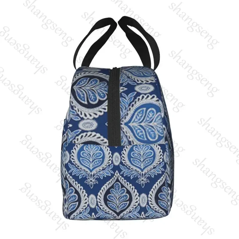 Colored geometric triangle Lunch bag insulated lunch box bag students office workers carry lunchs box bag insulated Lunch Pack