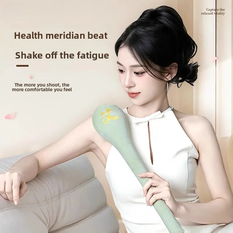 

Meridian Tapping Mugwort Massage Tool Shoulder Percussion and Eight-Point Tapping Health Stick Detoxifying Percussion Tool