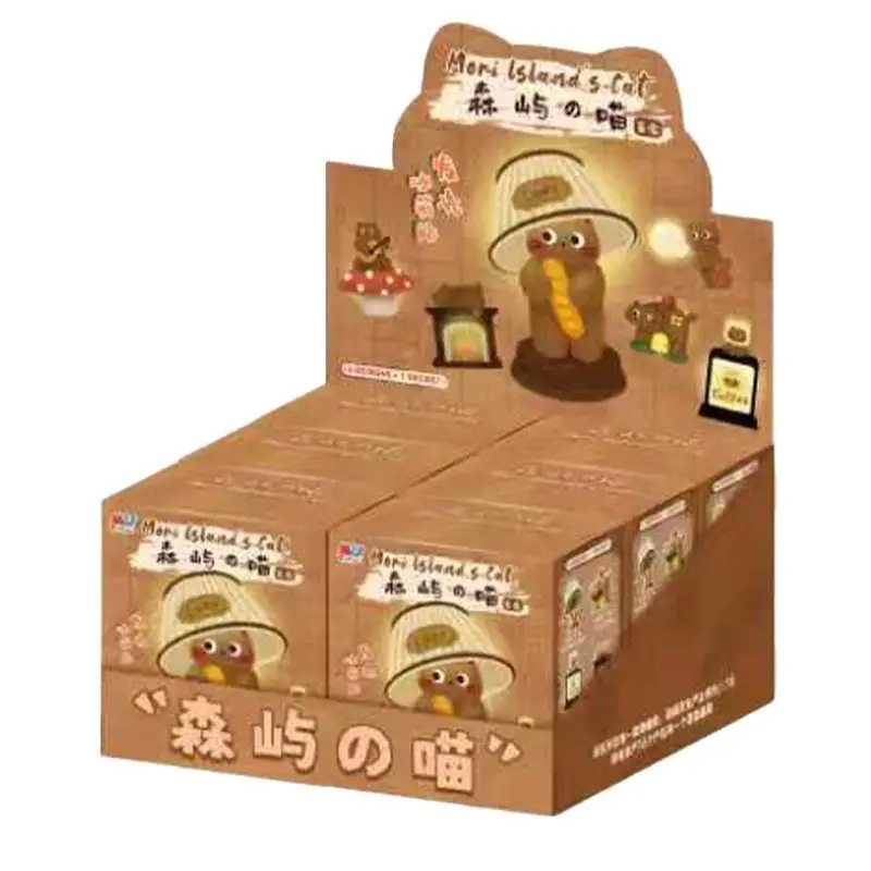 Nowa, urocza, świecąca magnes na lodówkę w kształcie kota z leśnej wyspy, z serii Hot Cartoon, w blind boxie. |   Kreatywny wystrój kuchni i łazienki |   Modny prezent