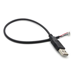 High-quality Copper Core  PH2.0 Female to USB 2.0 Male to 4 pin Data Cable High Transmission 30cm/12 Inch PVC+Brass