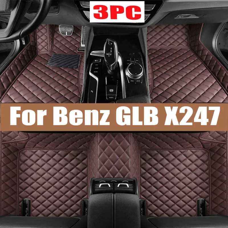 

Car Floor Mats For Mercedes Benz GLB Class X247 Five Seats 2019 2020 2021 2022 Custom Auto Foot Pads Carpet Accessories