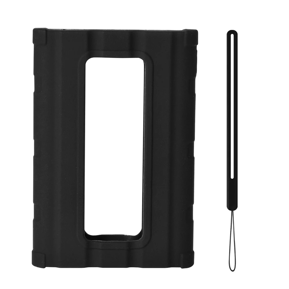 Silicone Case SSD Sleeve Skin Waterproof Protective Case Cover with Lanyard External SSD Case for Samsung T7 Shield Portable SSD