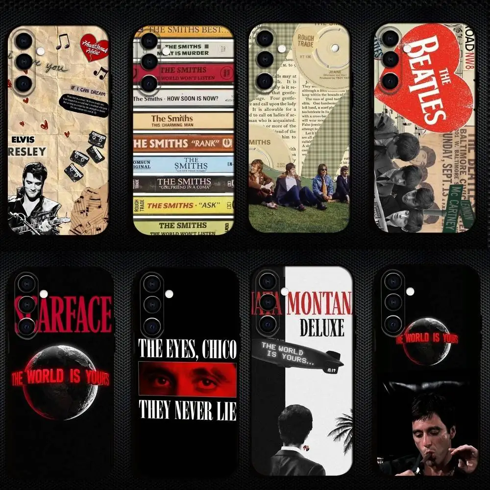 

Smiths Band Phone Case For Samsung Galaxy A73,A72,A71,A70,A53,A52,A51,Others Soft Black Shell
