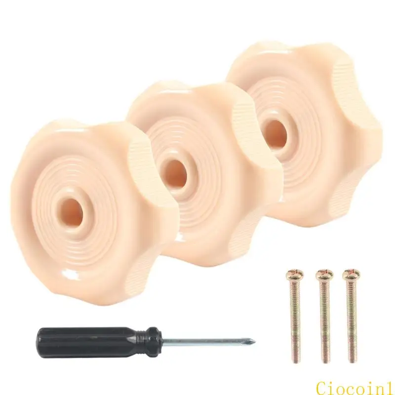 

Y1UB Window Vent Knobs ABS Vent Knobs Vent Hardware Simple Install 7pcs for Campers