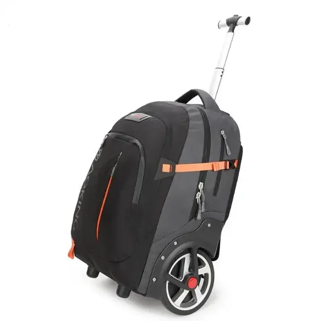 Men Rolling Luggage Backpack Bags with WheelsTravel Trolley Bag Wheeled Backpack for Business Cabin Size Carryon Hand Luggagebag