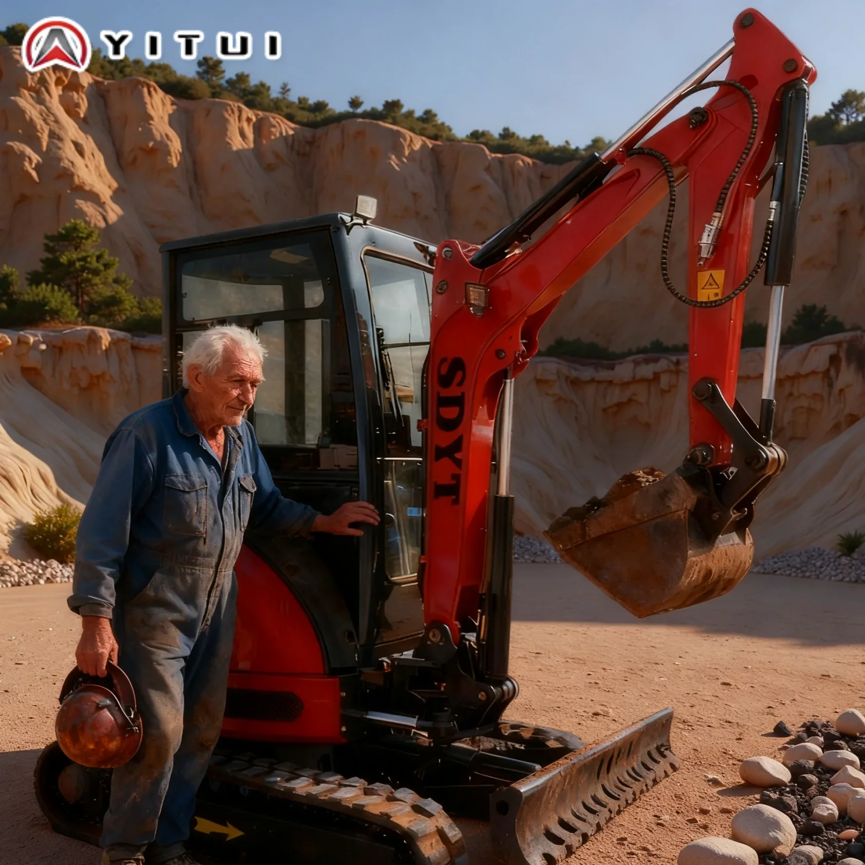 New 3.5 Ton New Customized 2ton Mini Excavator Diesel Crawler Digger Ce Certified For Garden Farm Construction Machinery