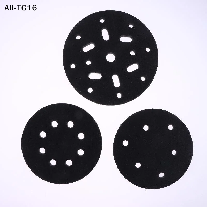 Picture 3: 【A6t】Interface Pad 5 Inch 6 Holes Hook And Loop Soft Sponge Cushion Buffer Pads For Sanding Disc Orbital Sander Pads