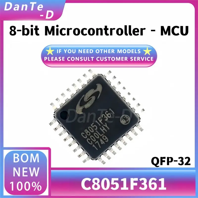 C8051F361-GQ package QFP-32 8-bit microcontroller MCU single chip IC original authentic