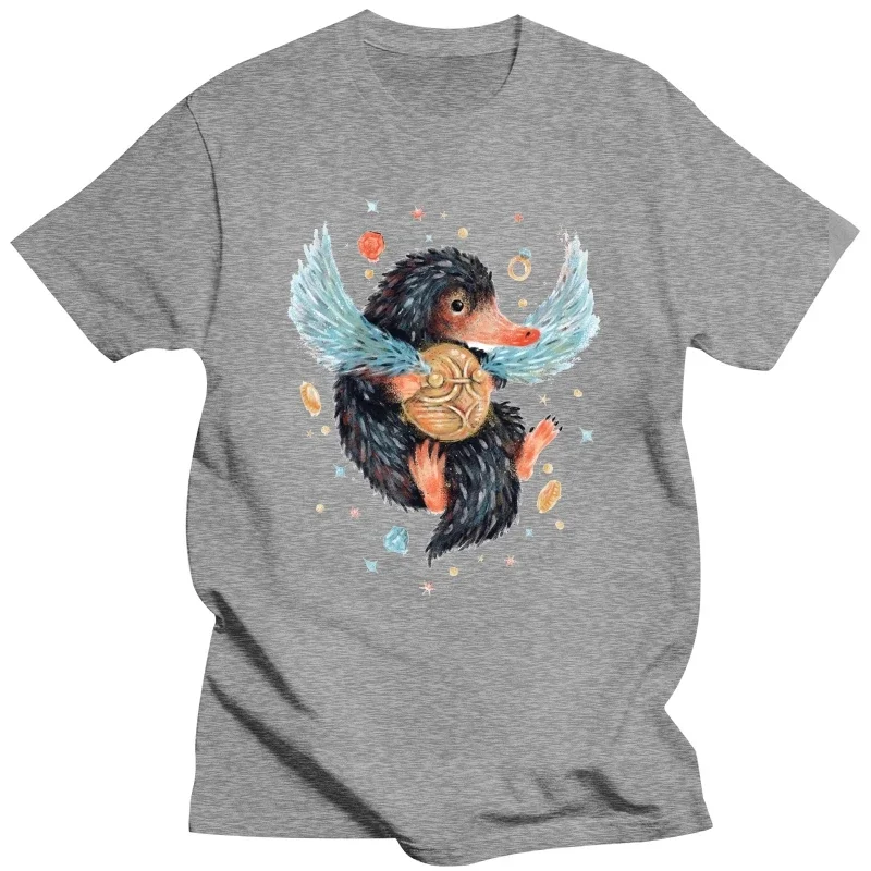 Fantastic Animals Shirt Niffler T-Shirt Fantasy Short Sleeve Cute Sleeve Unisex Summer O Neck Tops Tee Shirt