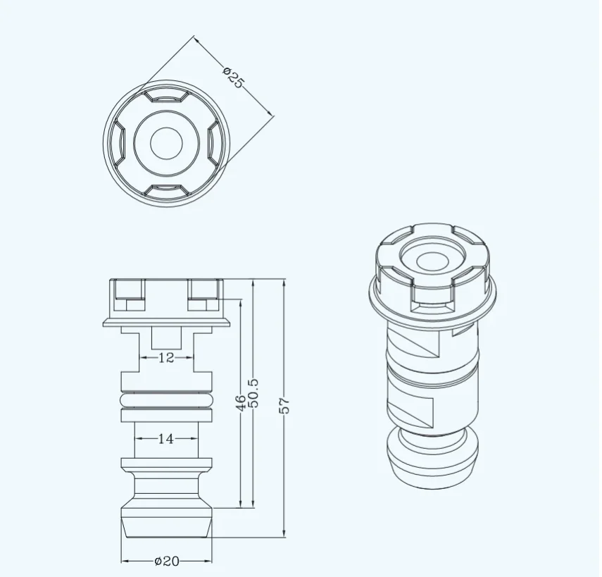 مسمار تشاك هوائي دقيق مع تحكم عددي لنظام 3R #3