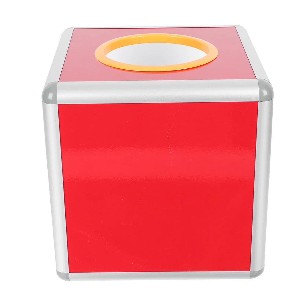 

Cubic Transparent Lottery Box Multi-Function Meeting Raffle Donation Ballot Box Large Capacity Clear Lottery Holder