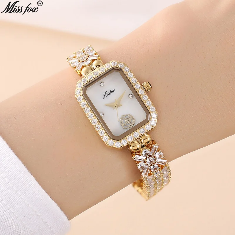 

Official brand of free shipping insFashionable Refined Rhinestone High-Grade Small DialExquisite women's watch