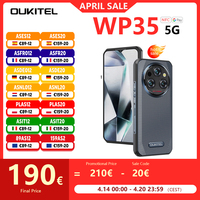 Oukitel WP35 5G Rugged Smartphone 64MP Camera11000 mAh Mobile Phone Android 14 6.6 Inch 2.4K MediaTek Dimensity 6100+24GB+256GB