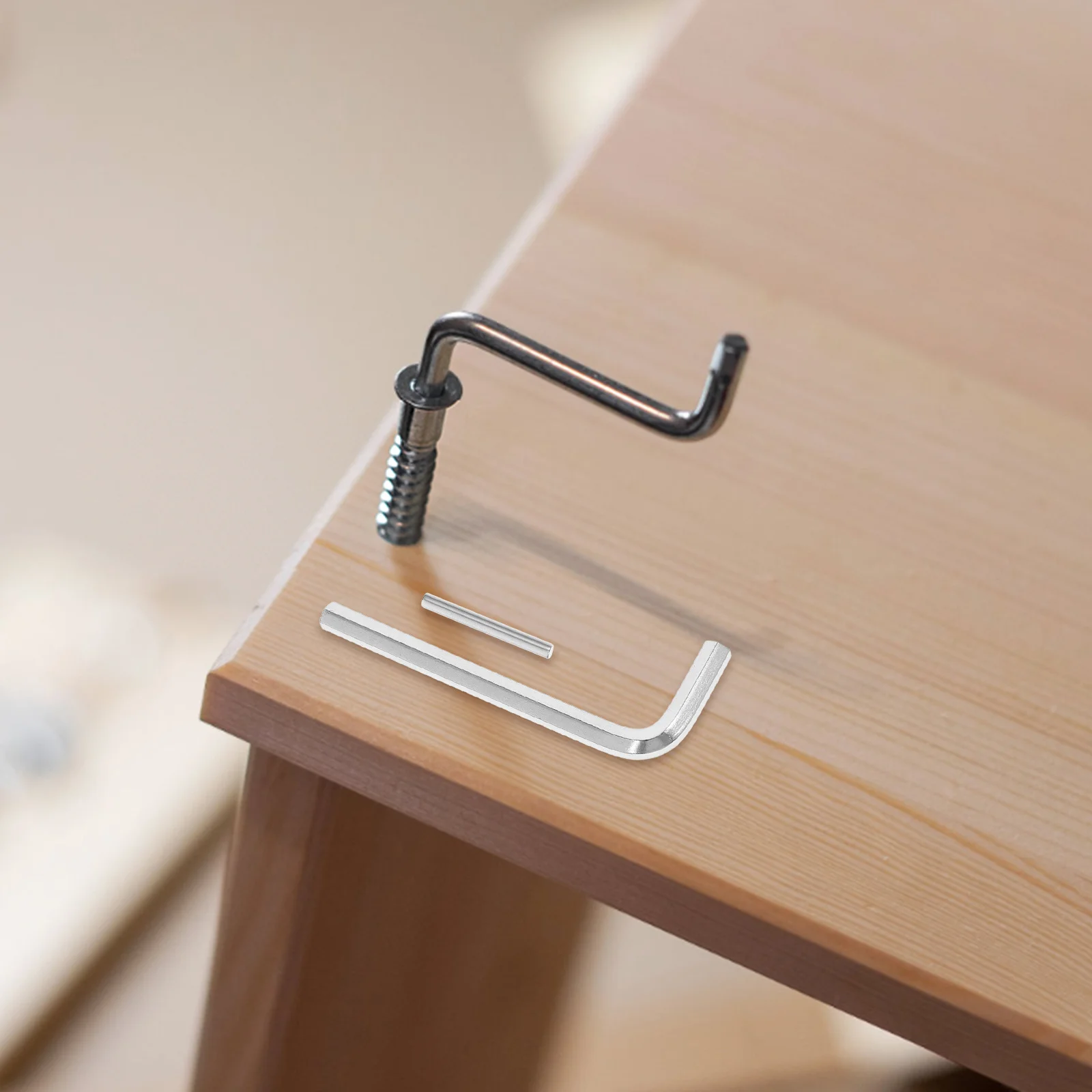 

1Set Stainless Steel Shelf Pin Set Key Design Antitilt Support Versatile Installation Reliable Shelving Hardware