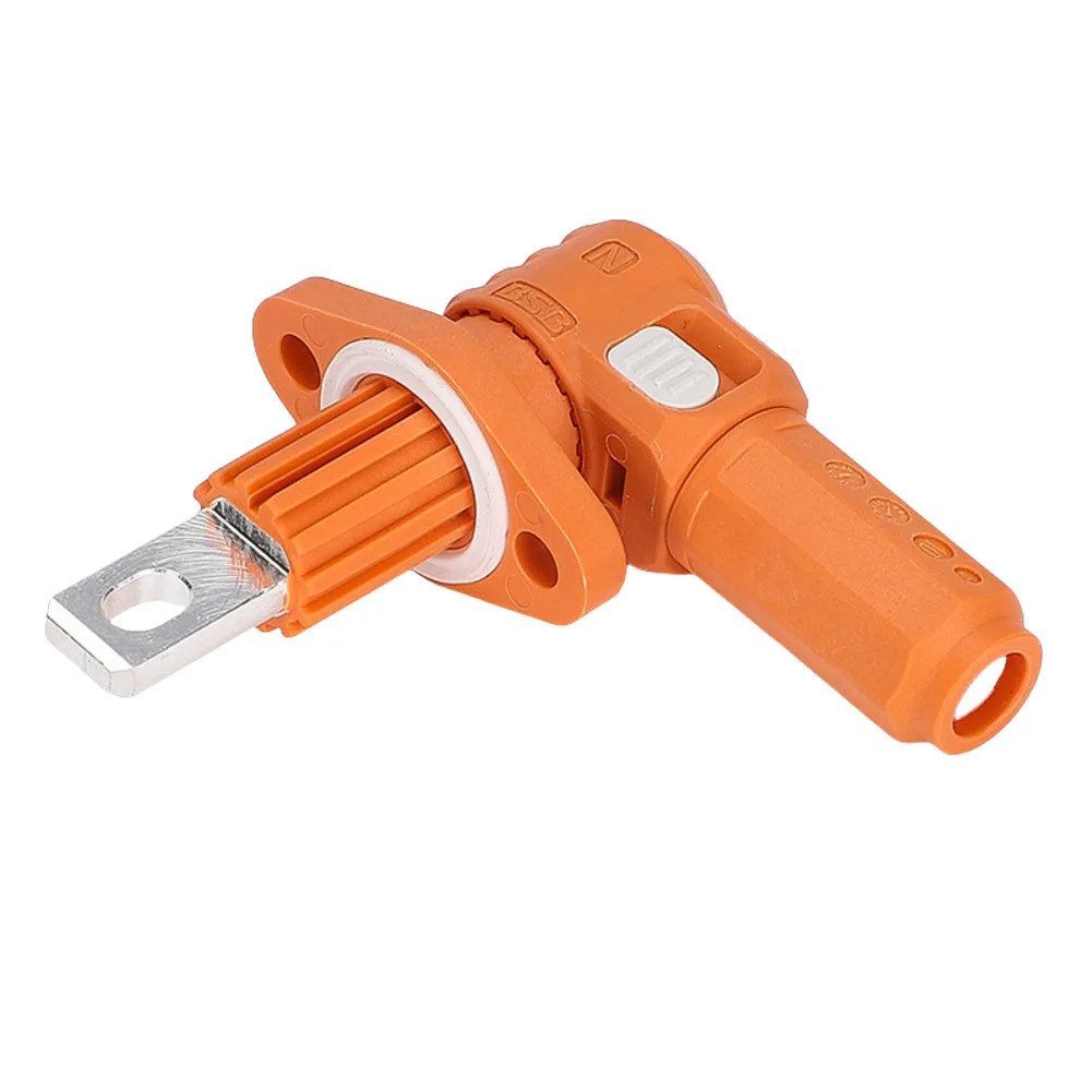 Battery Energy Storage Terminal High Current Connector Black, Orange Energy Storage Connector Water Immersion Protection