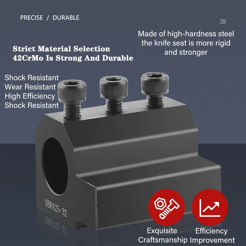 Imagem -04 - Assento de Ferramenta de Torno Cnc 42crmo Uma Variedade de Peças de Modelos para Escolher Suporte de Ferramentas de Perfuração Interna Sbha 1616 1620 16-25 20-20