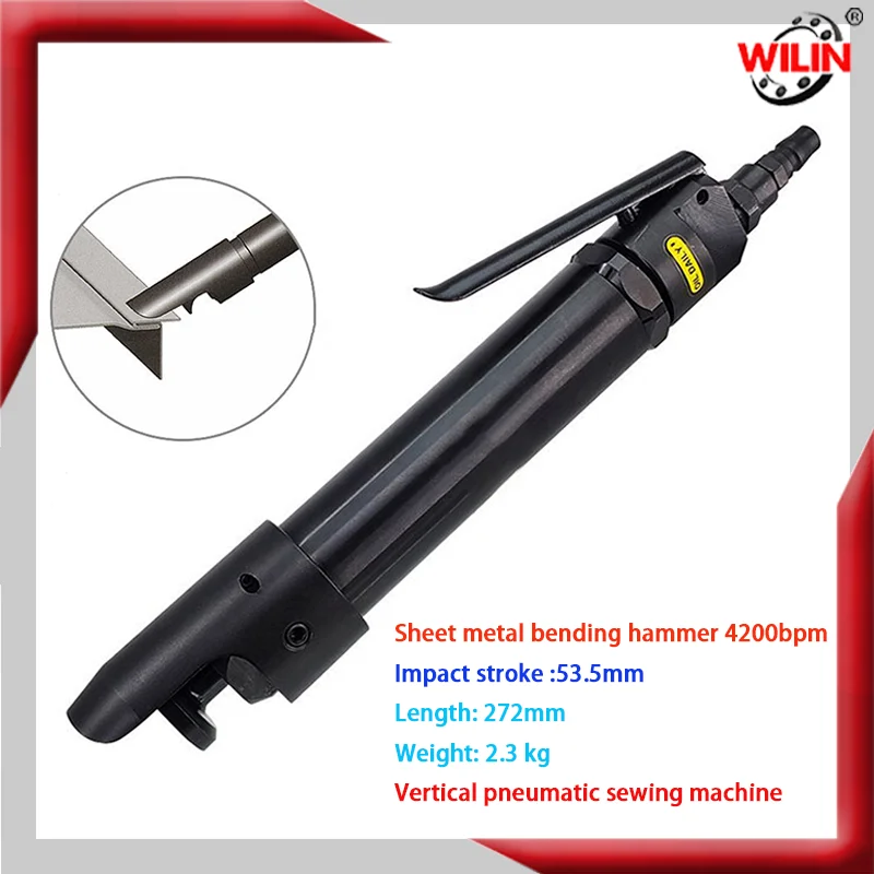 

Pneumatic Lock Hammer, Air Straight Closing Hammer for Sheet Metal Fabrication, HVAC Duct Work & Metalworking Tool