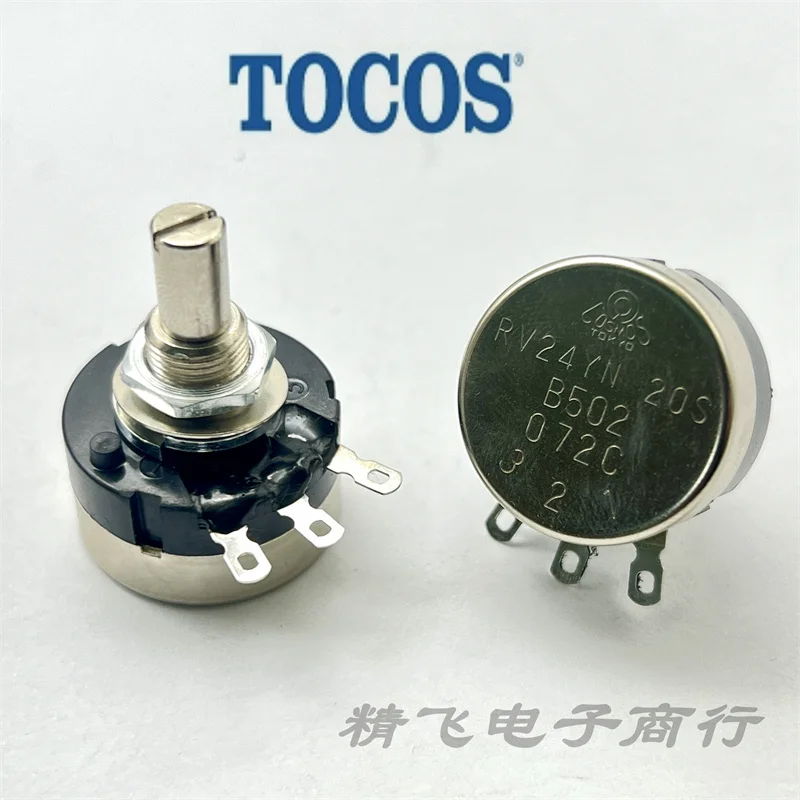 

1 PCS Original Japanese TOCOS Potentiometer RV24YN20S B502 Handle Length 20mm